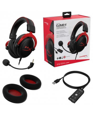 Hyper X Cloud II (rouge) - Micro - casque - LDLC Pc Gamer Casa Hyper X Cloud II (rouge) - Micro - casque - LDLC Pc Gamer Casa