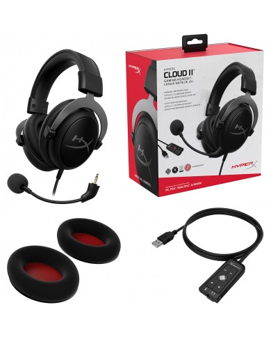 HyperX Cloud II Gunmetal - Pc Gamer Casa HyperX Cloud II Gunmetal - Pc Gamer Casa