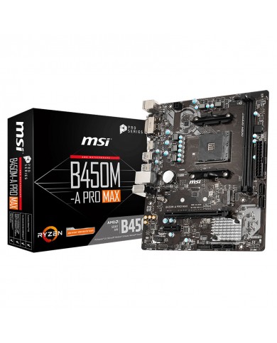 MSI B450M-A PRO MAX - Carte mère - Pc Gamer Casa MSI B450M-A PRO MAX - Carte mère - Pc Gamer Casa