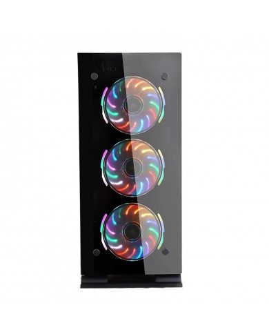 HYBROK SHADOW ARGB (GLASS) + PSU 650W 80+ BRONZE - Pc Gamer Casa HYBROK SHADOW ARGB (GLASS) + PSU 650W 80+ BRONZE - Pc Gamer Casa