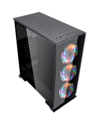 HYBROK SHADOW ARGB (GLASS) + PSU 650W 80+ BRONZE - Pc Gamer Casa HYBROK SHADOW ARGB (GLASS) + PSU 650W 80+ BRONZE - Pc Gamer Casa