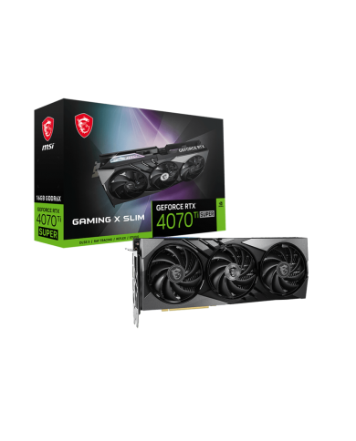 MSI GeForce RTX 4070 Ti SUPER GAMING X SLIM 16G - Carte Graphique MSI GeForce RTX 4070 Ti SUPER GAMING X SLIM 16G - Carte Graphique