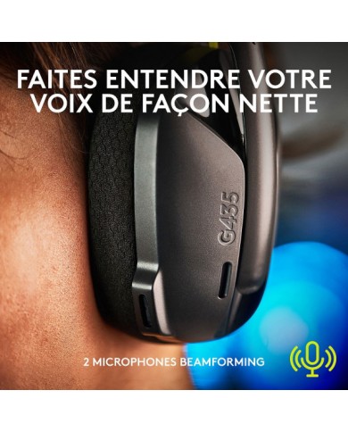 Logitech G G435 (Noir) / Micro-Casque / Logitech Maroc Logitech G G435 (Noir) / Micro-Casque / Logitech Maroc