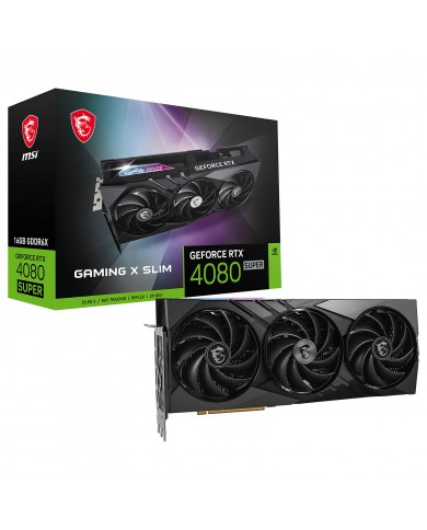 MSI GeForce RTX 4080 SUPER 16G GAMING X SLIM - Carte Graphique - Pc Gamer MSI GeForce RTX 4080 SUPER 16G GAMING X SLIM - Carte Graphique - Pc Gamer