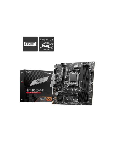 MSI PRO B650M-P - Carte mère -Pc Gamer Casa -Maroc MSI PRO B650M-P - Carte mère -Pc Gamer Casa -Maroc