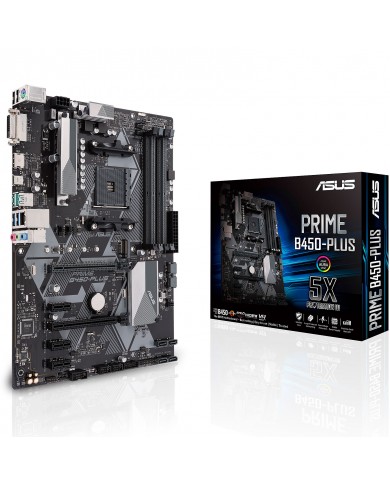 ASUS PRIME B450-PLUS ATX - Carte mère - PC Gamer Casa ASUS PRIME B450-PLUS ATX - Carte mère - PC Gamer Casa