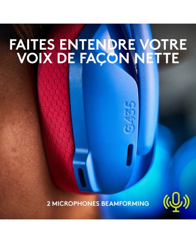 Logitech G G435 (Bleu) - Micro-casque - Logitech Maroc Logitech G G435 (Bleu) - Micro-casque - Logitech Maroc