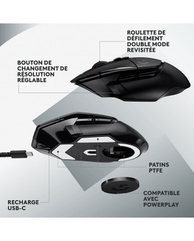 Logitech G G502X Lightspeed Noir / Souris PC / Logitech Maroc Logitech G G502X Lightspeed Noir / Souris PC / Logitech Maroc