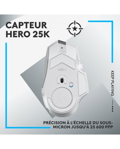 Logitech G502X Lightspeed Blanc - Souris PC - Logitech Maroc Logitech G502X Lightspeed Blanc - Souris PC - Logitech Maroc