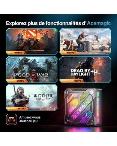 ACEMAGIC AM18 AMD Ryzen™ 7 7840HS / Mini PC / Pc Gamer Casa ACEMAGIC AM18 AMD Ryzen™ 7 7840HS / Mini PC / Pc Gamer Casa