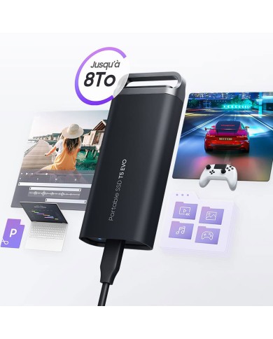 Samsung Portable SSD T5 EVO 2 To - Disque dur externe - Samsung Maroc