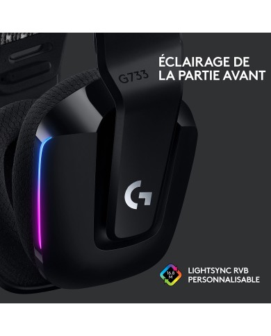 Logitech G G733 Lightspeed (Noir) - Micro-casque Logitech G G733 Lightspeed (Noir) - Micro-casque