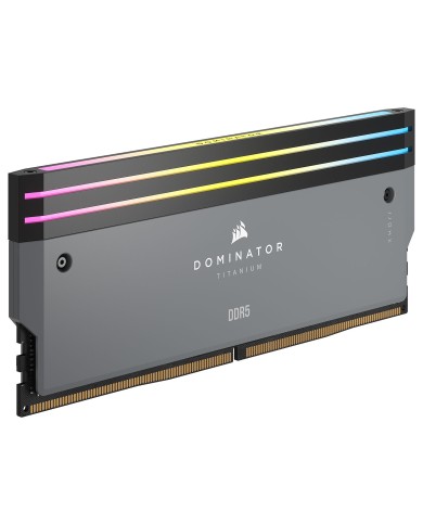 Corsair Dominator Titanium DDR5 RGB 64Go (2 x 32 Go) 6000 MHz CL30Gris | RAM PC GAMINIG| PC Gamer Casa Corsair Dominator Titanium DDR5 RGB 64Go (2 x 32 Go) 6000 MHz CL30Gris | RAM PC GAMINIG| PC Gamer Casa