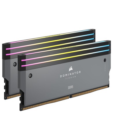 Corsair Dominator Titanium DDR5 RGB 64Go (2 x 32 Go) 6000 MHz CL30Gris | RAM PC GAMINIG| PC Gamer Casa Corsair Dominator Titanium DDR5 RGB 64Go (2 x 32 Go) 6000 MHz CL30Gris | RAM PC GAMINIG| PC Gamer Casa