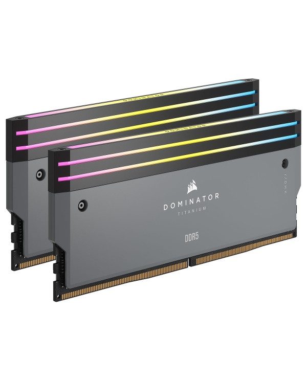 Corsair Dominator Titanium DDR5 RGB 64 Go (2 x 32 Go) 6000 MHz CL30 - Gris