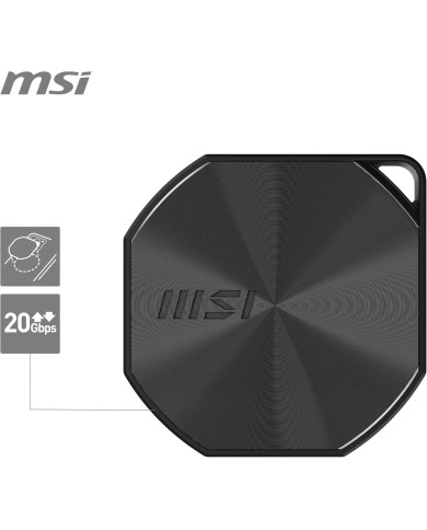 MSI DATAMAG 20Gbps 1TB - Disque SSD Externe Portable