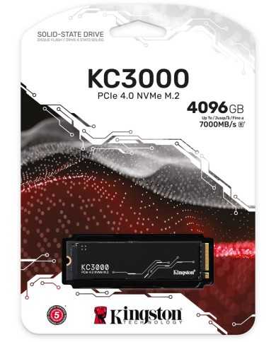 Kingston KC3000 4 To PCIe 4.0 NVMe M.2 - SSD Kingston KC3000 4 To PCIe 4.0 NVMe M.2 - SSD