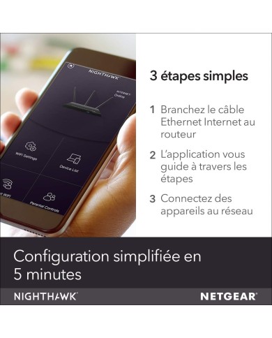 Routeur Wi-Fi Netgear Nighthawk R7000 AC1900 | PCGAMERCASA Routeur Wi-Fi Netgear Nighthawk R7000 AC1900 | PCGAMERCASA