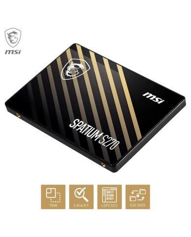 MSI SPATIUM S270 960GB SSD SATA 2.5 - Disque SSD Interne MSI SPATIUM S270 960GB SSD SATA 2.5 - Disque SSD Interne