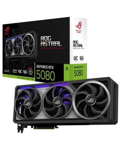 ASUS ROG Astral GeForce RTX 5080 16GB GDDR7 OC Edition - CARTE GRAPHIQUE ASUS ROG Astral GeForce RTX 5080 16GB GDDR7 OC Edition - CARTE GRAPHIQUE