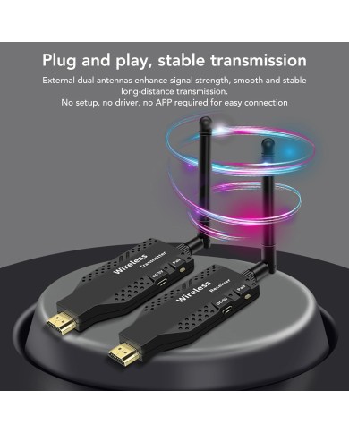 Transmetteur et Récepteur HDMI Sans Fil - 50m | Full HD 1080P Transmetteur et Récepteur HDMI Sans Fil - 50m | Full HD 1080P