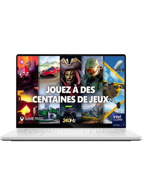 Asus ROG Zephyrus G16 16" 2.5K OLED 240Hz Intel Ultra 7| 4.8 GHz|16Go RAM LPDDR5X|1To SSD|4060 TGP 100W|Windows 11 Home