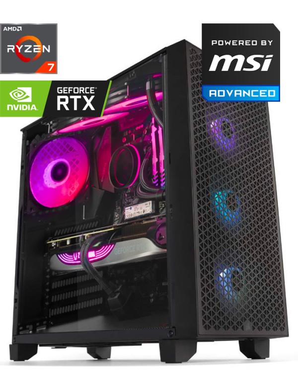 Pc Gamer- AMD RYZEN 7-7800X3D-RTX 4060 MSI-8GB