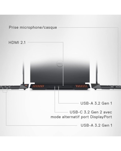 Dell G15 5530 15.6" FHD 165Hz i7-13650HX,RTX4060, 16GB RAM, 1TB - PC PORTABLE Dell G15 5530 15.6" FHD 165Hz i7-13650HX,RTX4060, 16GB RAM, 1TB - PC PORTABLE