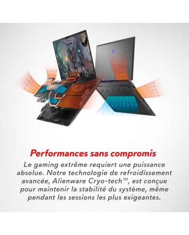 Alienware m18 R2 18" QHD+ 165 Hz|i9-14900HX | RTX 4070 | 32 Go | 1 To | WINDOWS 11 FAMILLE Alienware m18 R2 18" QHD+ 165 Hz|i9-14900HX | RTX 4070 | 32 Go | 1 To | WINDOWS 11 FAMILLE