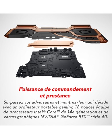 Alienware m18 R2 18" QHD+ 165 Hz|i9-14900HX | RTX 4070 | 32 Go | 1 To | WINDOWS 11 FAMILLE Alienware m18 R2 18" QHD+ 165 Hz|i9-14900HX | RTX 4070 | 32 Go | 1 To | WINDOWS 11 FAMILLE