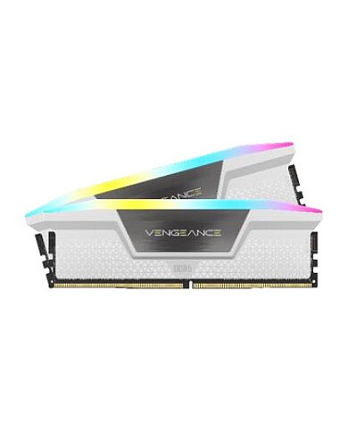 Corsair Vengeance RGB DDR5 32 Go (2 x 16 Go) 5600 MHz CL36 BLANC Corsair Vengeance RGB DDR5 32 Go (2 x 16 Go) 5600 MHz CL36 BLANC