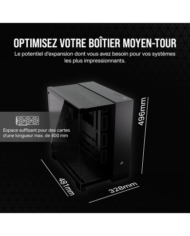 CORSAIR 6500X Boîtier PC mATX Mid-Tower - BOITIER PC CORSAIR 6500X Boîtier PC mATX Mid-Tower - BOITIER PC