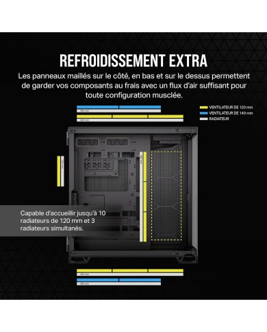 CORSAIR 6500X Boîtier PC mATX Mid-Tower - BOITIER PC CORSAIR 6500X Boîtier PC mATX Mid-Tower - BOITIER PC