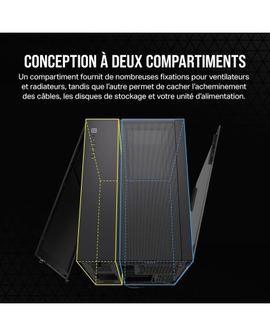 CORSAIR 6500X Boîtier PC mATX Mid-Tower - BOITIER PC CORSAIR 6500X Boîtier PC mATX Mid-Tower - BOITIER PC