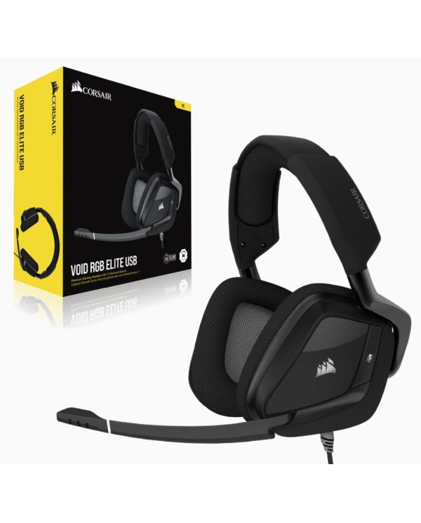 Casque Gamer CORSAIR VOID RGB ELITE USB - Filaire - Carbone (CA-9011203-EU)