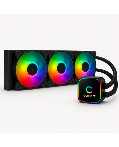 Connect LiquidBoost LB360mm ARGB Black - Refroidissement Liquide Connect LiquidBoost LB360mm ARGB Black - Refroidissement Liquide