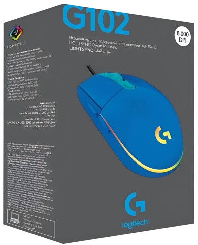 Logitech G102 Lightsync Blue - Souris Logitech G102 Lightsync Blue - Souris