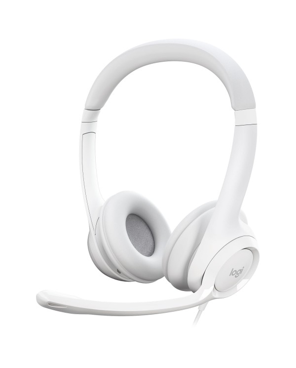 Logitech USB Headset H390 (Blanc Cassé)
