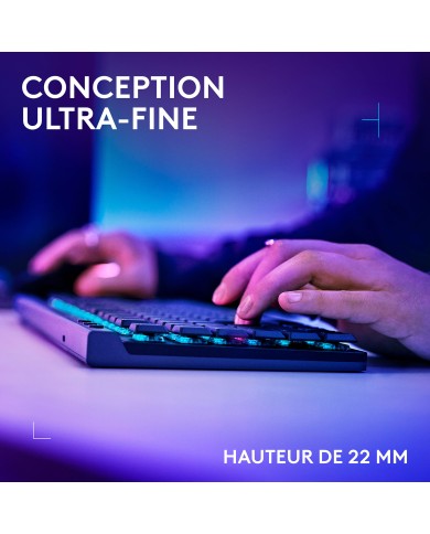 Logitech G G515 TKL Lightspeed Noir (Tactile Version) - Clavier PC Logitech G G515 TKL Lightspeed Noir (Tactile Version) - Clavier PC