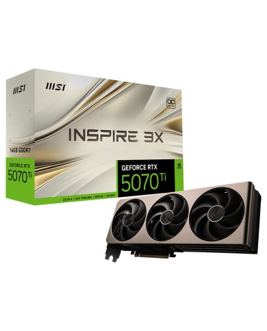 MSI GeForce RTX 5070 Ti 16G INSPIRE 3X OC - Carte Graphique MSI GeForce RTX 5070 Ti 16G INSPIRE 3X OC - Carte Graphique