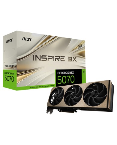 MSI GeForce RTX 5070 12G INSPIRE 3X OC - Carte Graphique MSI GeForce RTX 5070 12G INSPIRE 3X OC - Carte Graphique