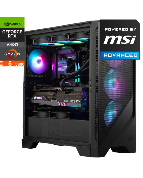 PC Gamer POWERED BY MSI ADVANCED Ryzen 5 5600|16GB|1TB SSD|RTX4060