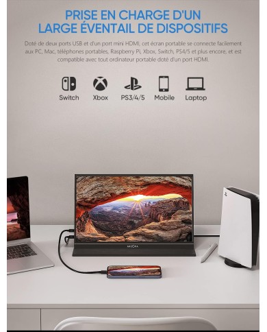 ARZOPA S1 TABLE– Moniteur Portable 15,6" FHD IPS ARZOPA S1 TABLE– Moniteur Portable 15,6" FHD IPS