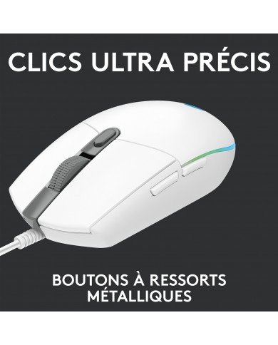 Logitech G102 LightSync (Blanc)