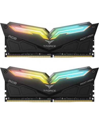 Team Group T-Force Nighthawk Noir RVB 16 Go (2X8 Go) 3600 MHz CL18 Team Group T-Force Nighthawk Noir RVB 16 Go (2X8 Go) 3600 MHz CL18
