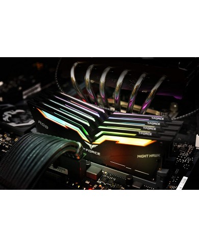 Team Group T-Force Nighthawk Noir RVB 16 Go (2X8 Go) 3600 MHz CL18 Team Group T-Force Nighthawk Noir RVB 16 Go (2X8 Go) 3600 MHz CL18