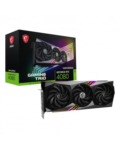 MSI GeForce RTX 4080 GAMING X TRIO 16G - CARTE GRAPHIQUE - PC GAMER CASA MSI GeForce RTX 4080 GAMING X TRIO 16G - CARTE GRAPHIQUE - PC GAMER CASA