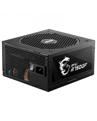 MSI MPG A750GF 100% MODULAIRE 750W ATX 12V - 80PLUS GOLD - Pc Gamer Casa MSI MPG A750GF 100% MODULAIRE 750W ATX 12V - 80PLUS GOLD - Pc Gamer Casa
